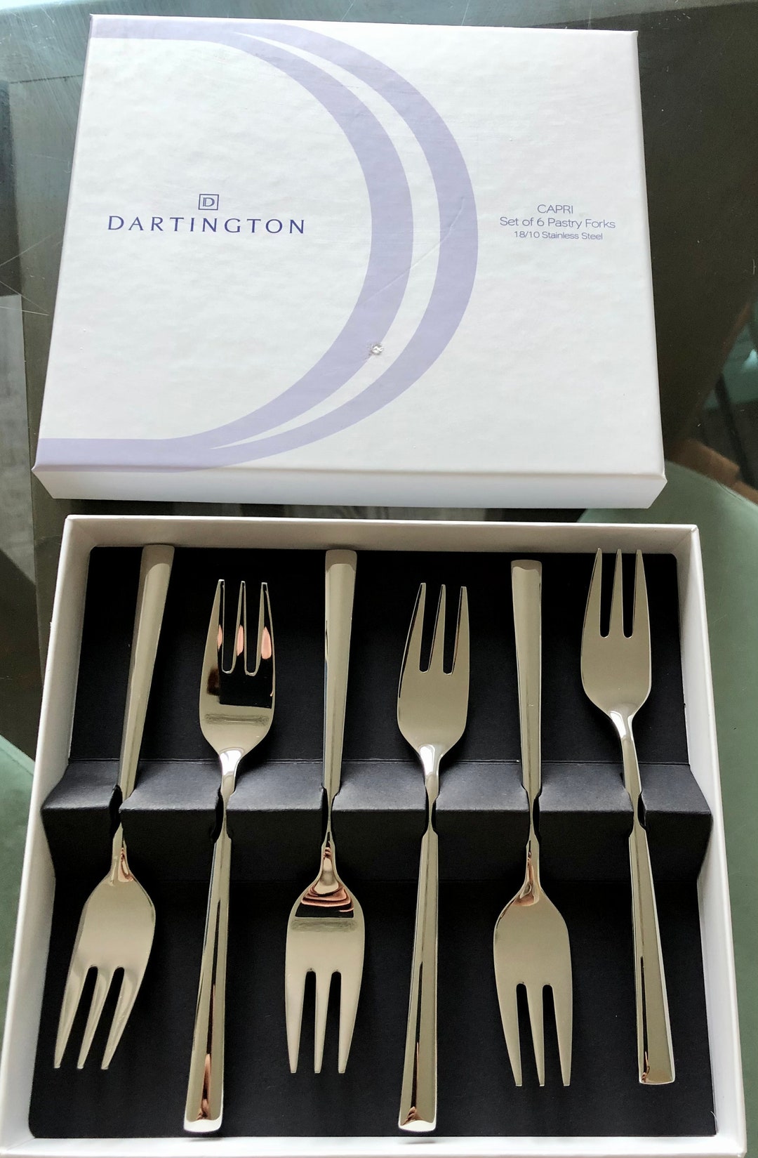 Dartington Capri Pastry/Dessert Forks Etsy België