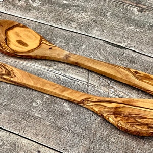 Olive Wood Salad Server Set