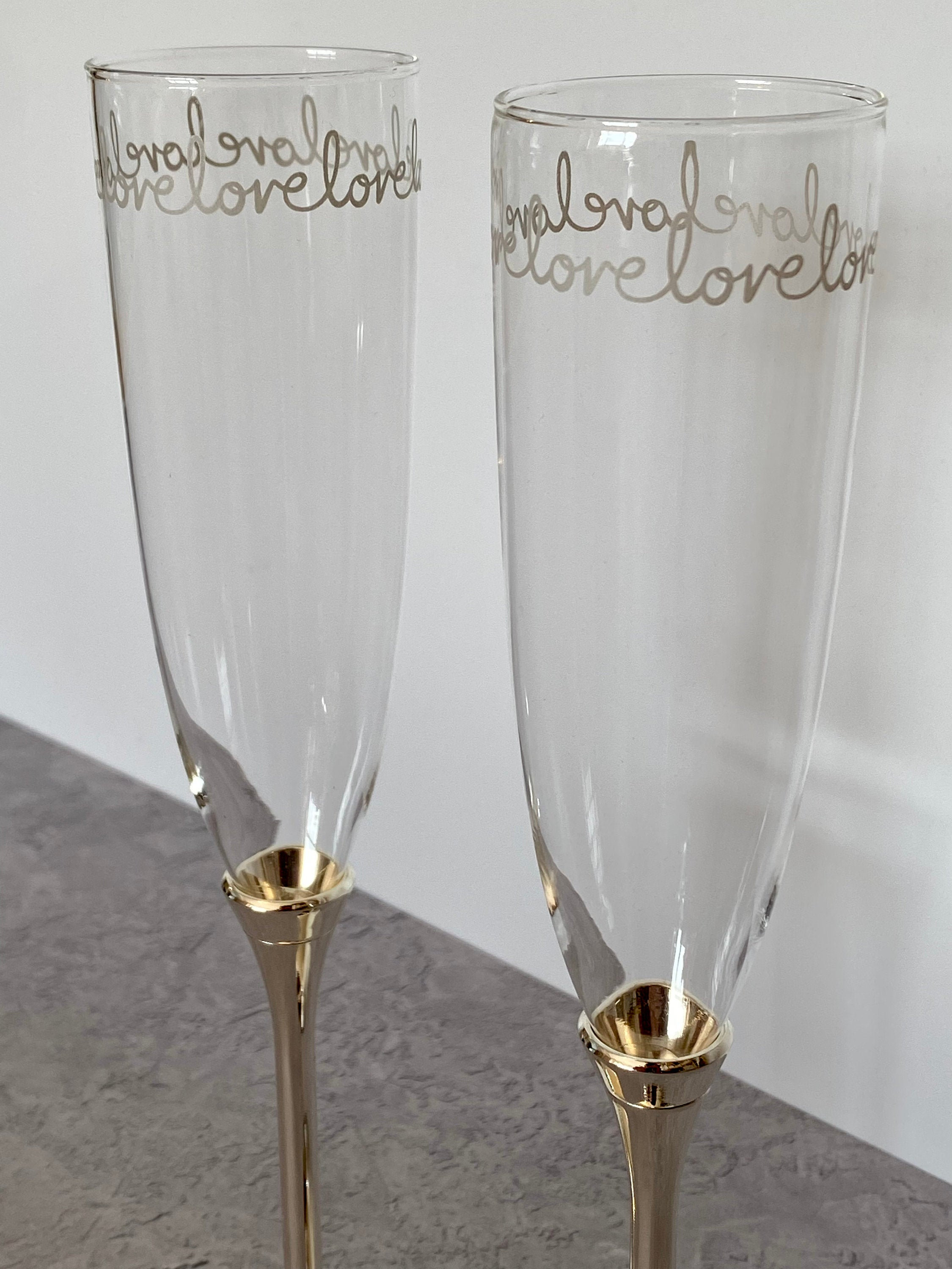 Kate Spade Toasting Champagne Flutes Etsy