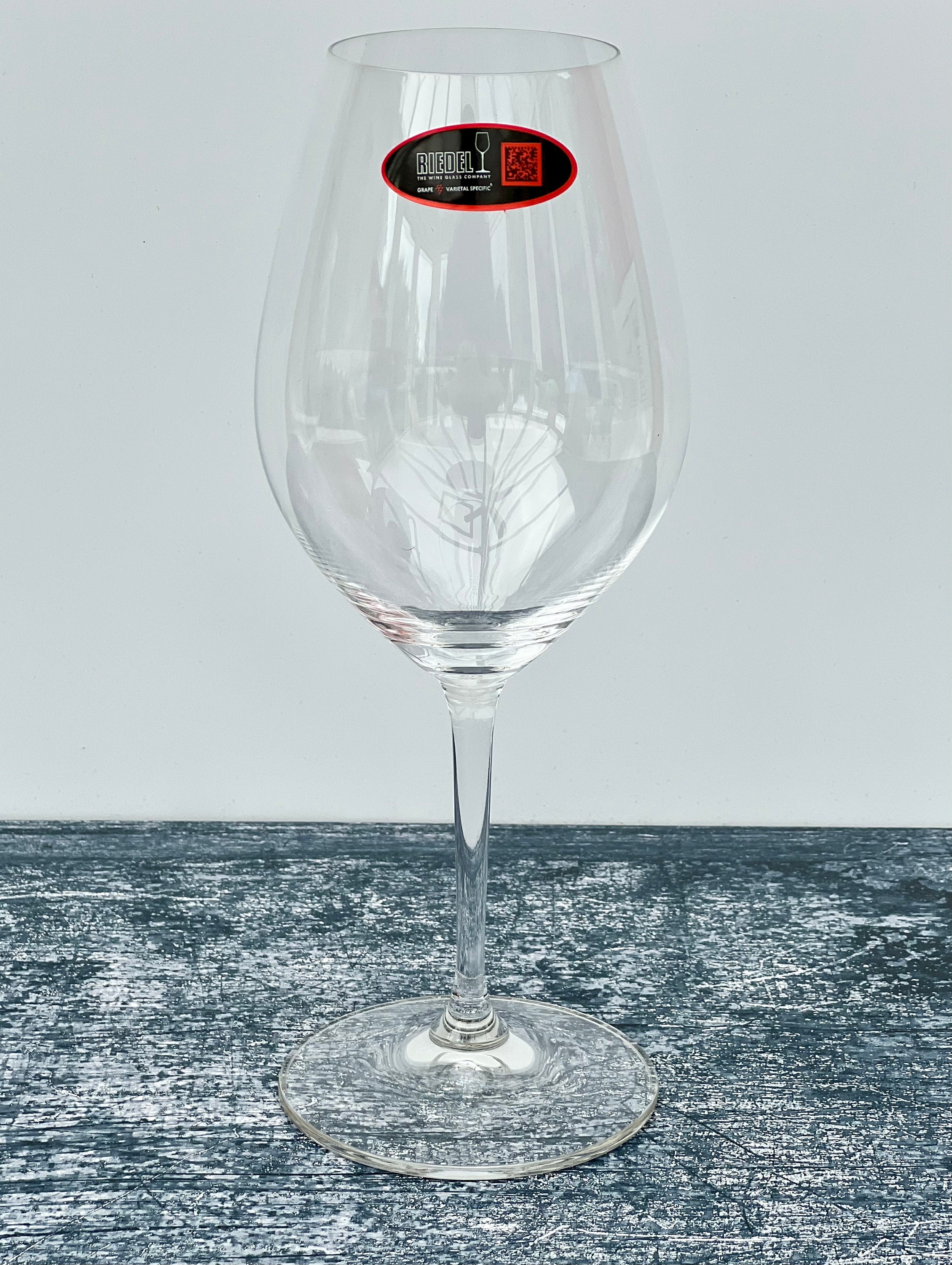 Engraved Riedel Ouverture White Wine Glass