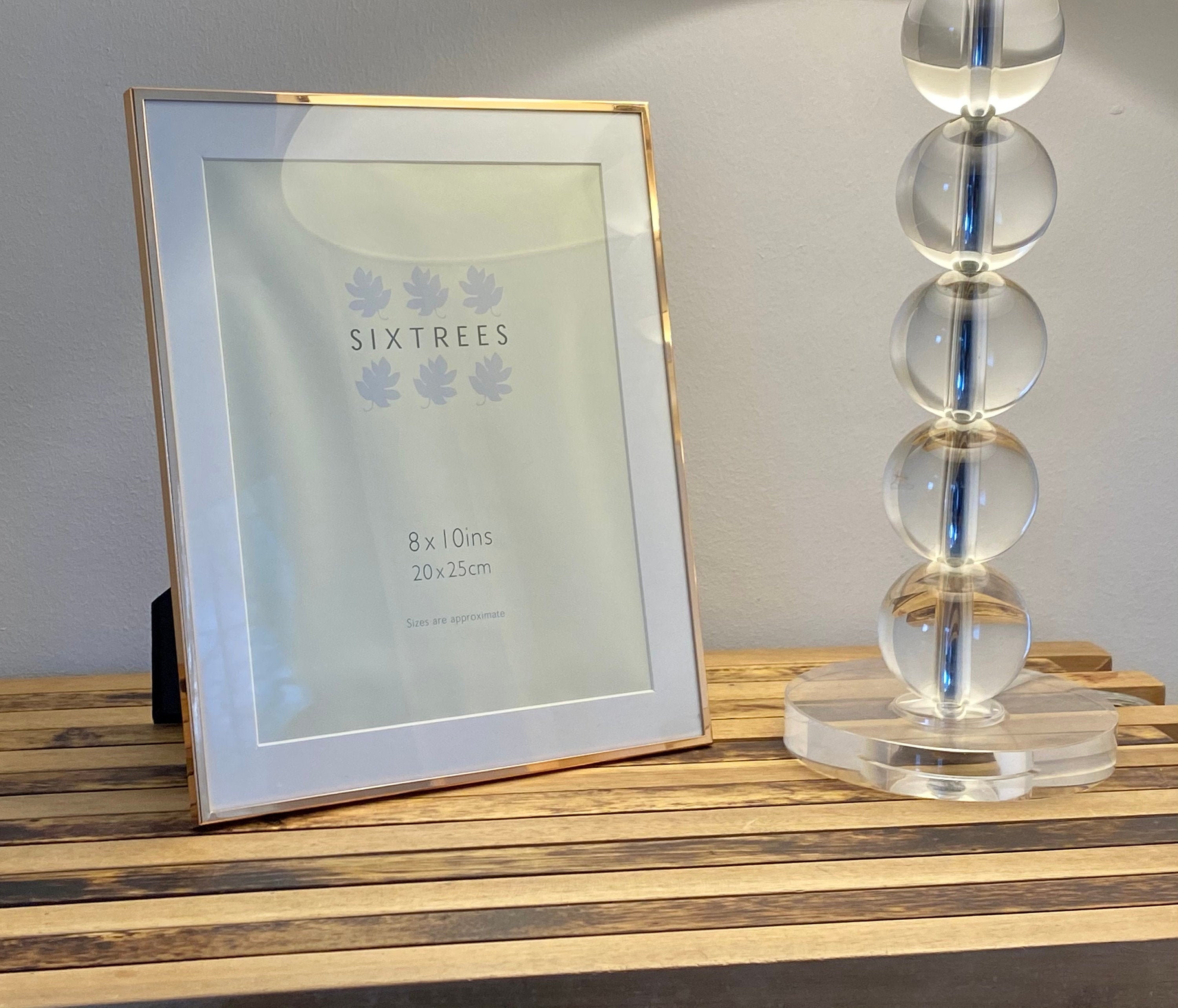 Sixtrees Rose Gold Photo Frame With Aperture 8x10 Etsy UK