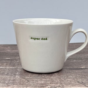 White ‘super dad’ Mug