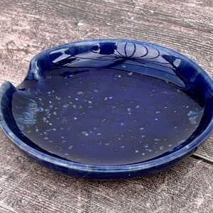 Dark Blue Spoon Rest, 12cm