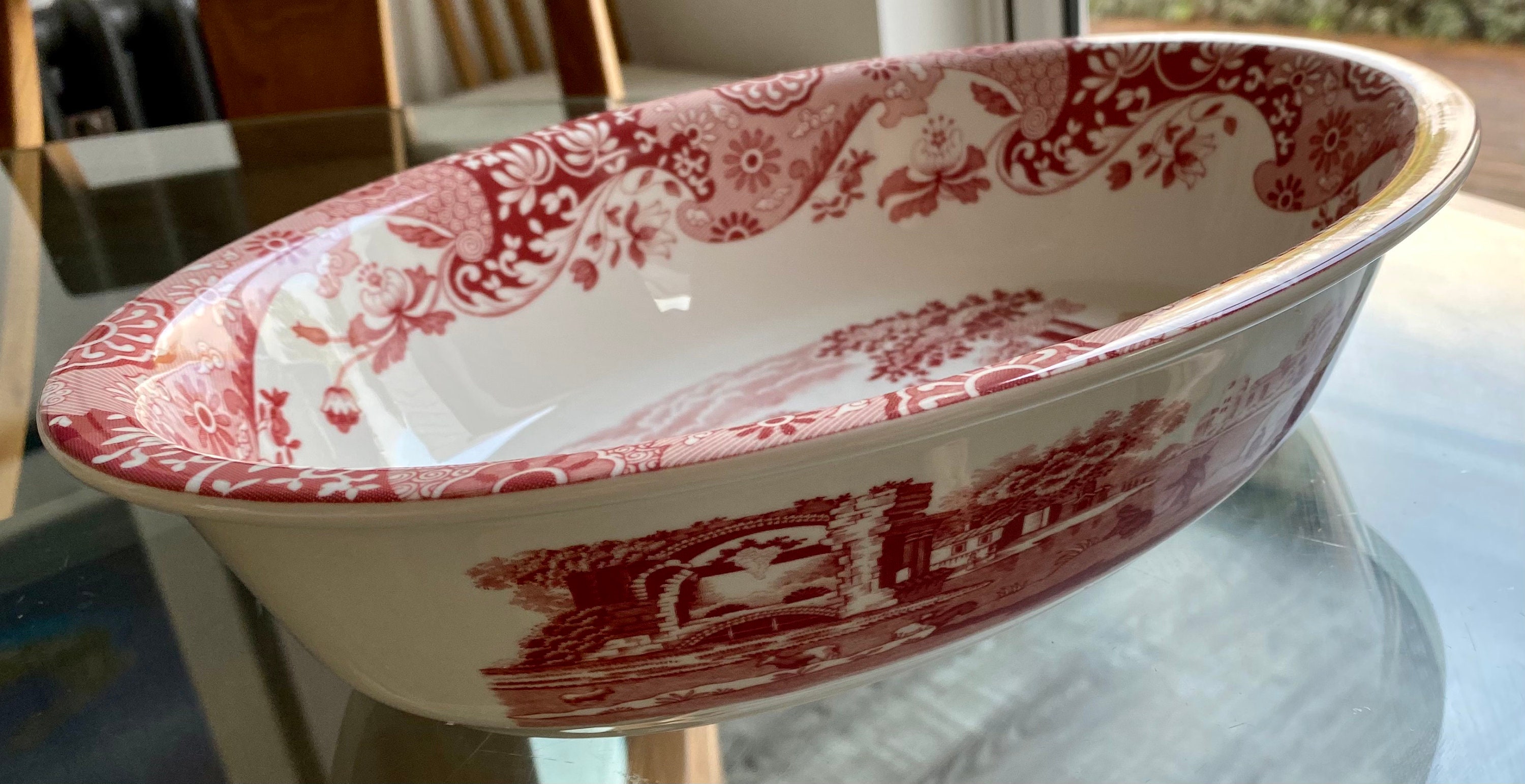 Spode Cranberry Italian Oval Baking Dish 32cm Etsy Australia
