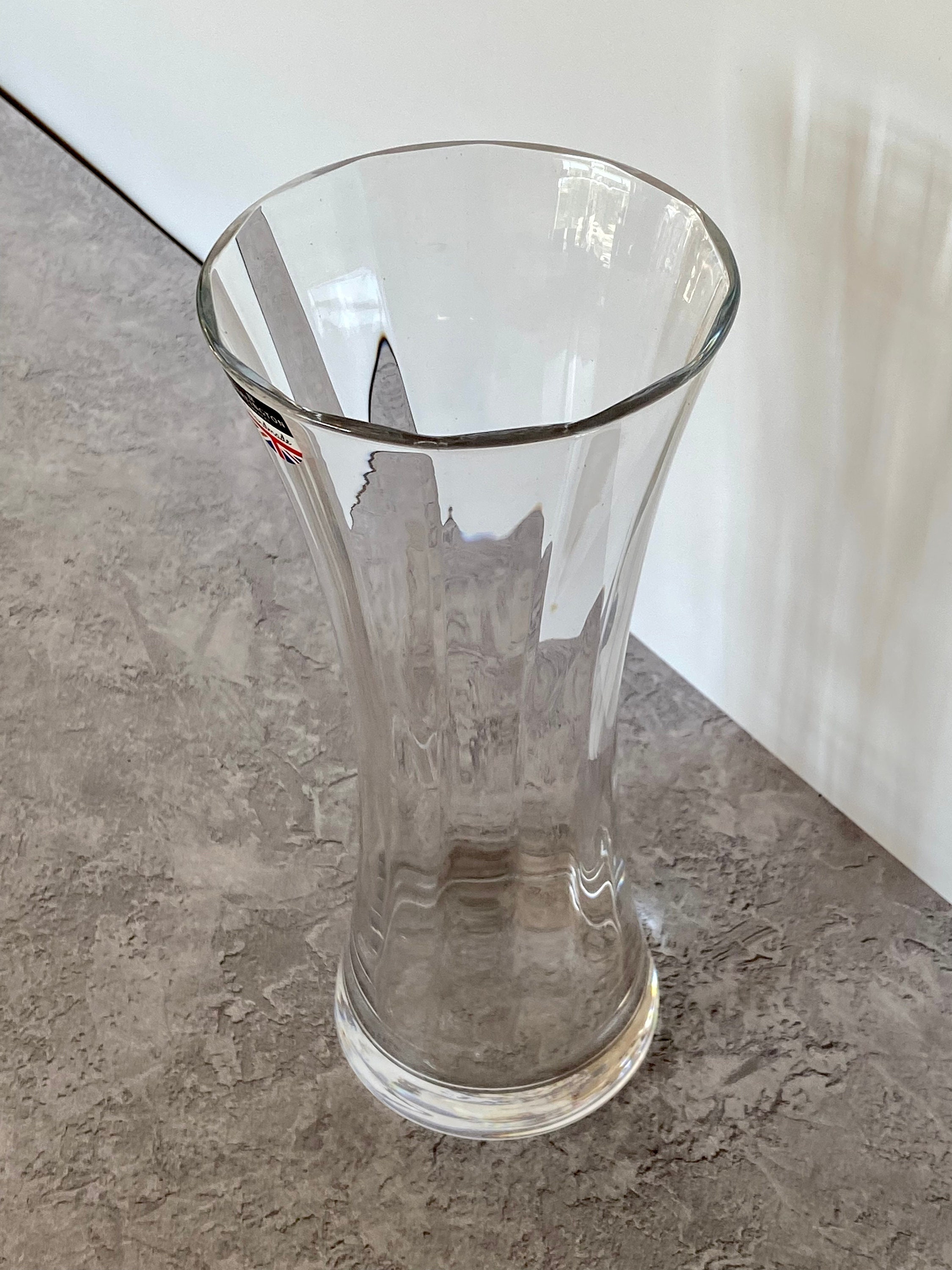 Dartington Fine Quality Crystal Vase 26cm x 11.5cm Etsy
