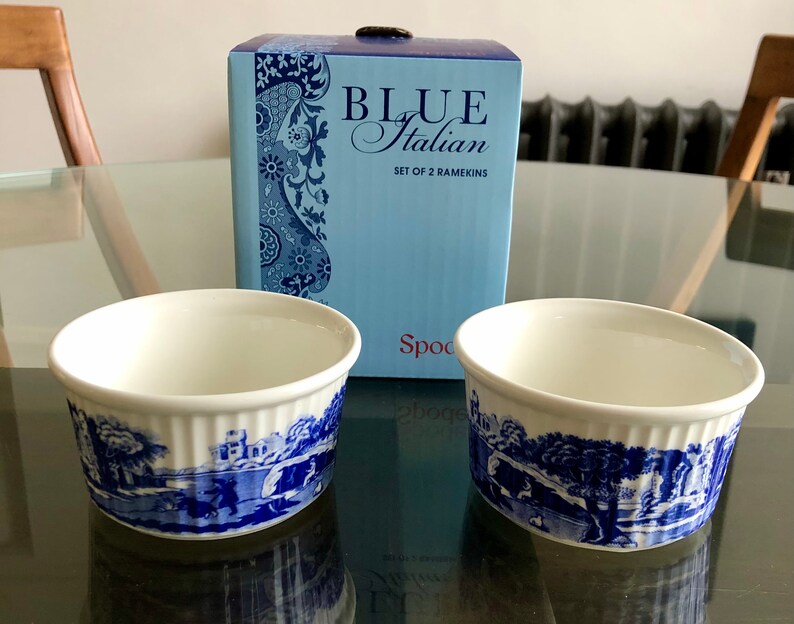 Spode Blue Italian Ramekins set of 2 Etsy UK
