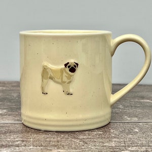 Cream Pug Mug