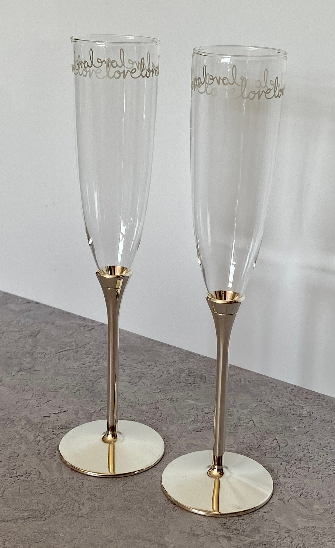 Kate Spade Toasting Champagne Flutes Etsy