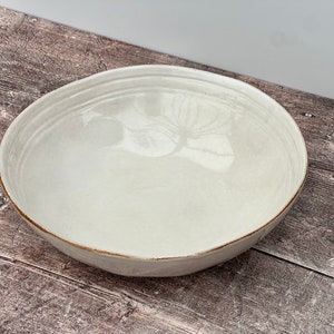 Cream Serving/Salad Bowl, 24cm