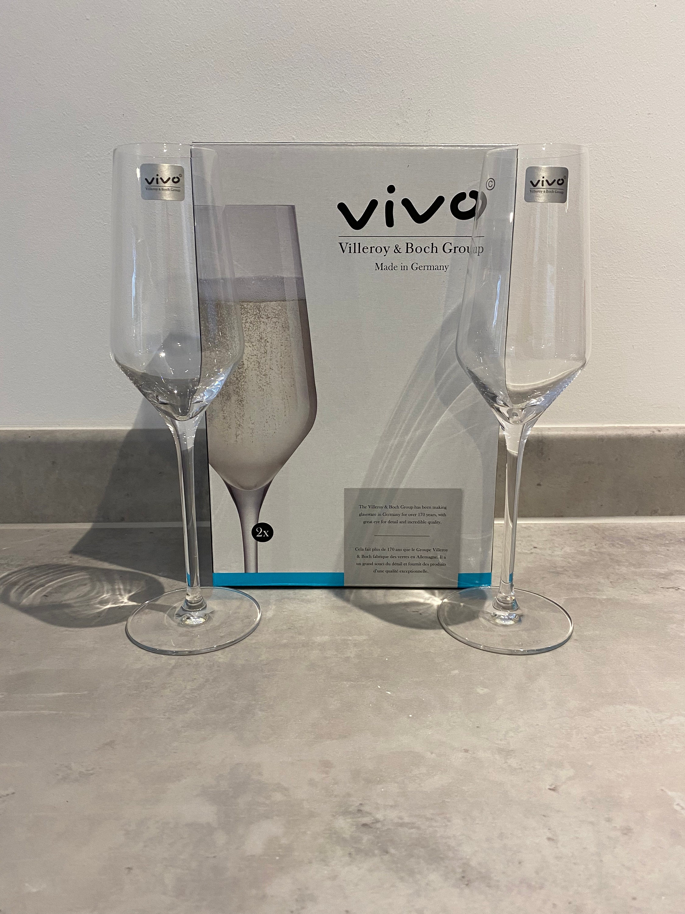 gesprek barsten Luchten Vivo by Villeroy & Boch Champagne Glasses Set of 2 252ml - Etsy Israel