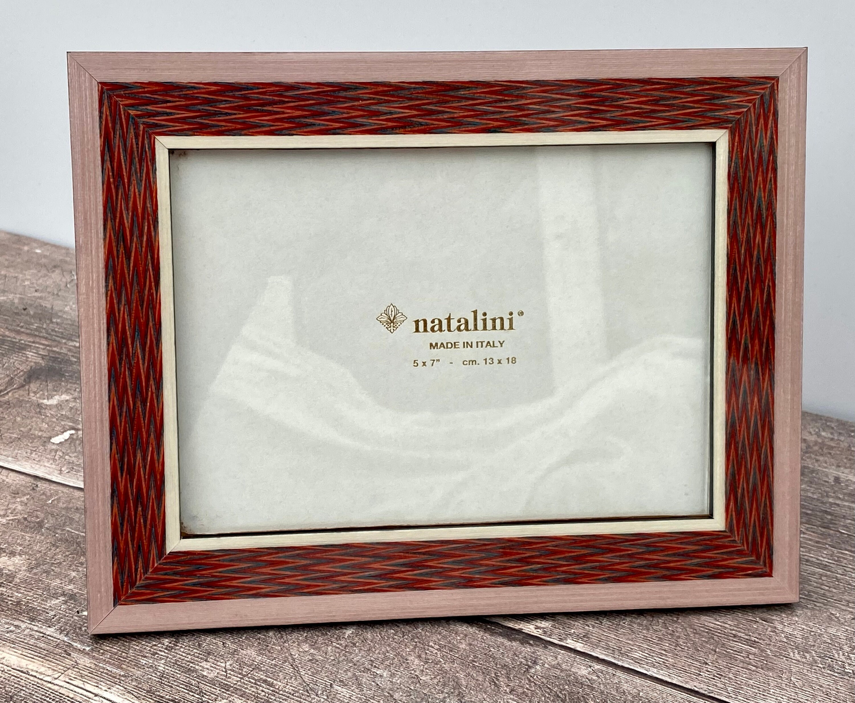 Natalini Red and Pink Patterned Photo Frame Made in Italy Etsy UK