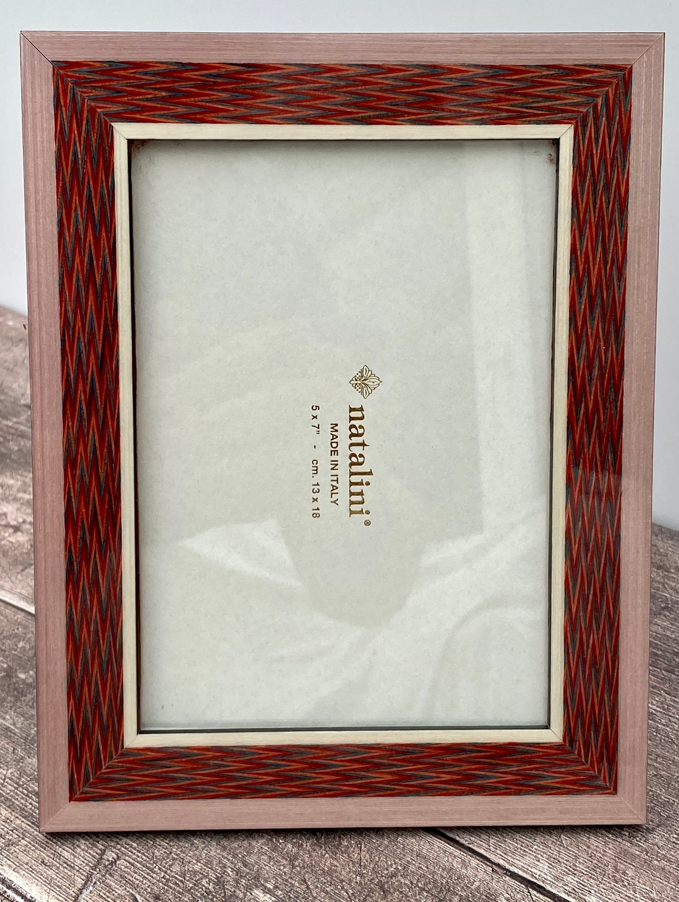 Natalini Red and Pink Patterned Photo Frame Made in Italy Etsy UK