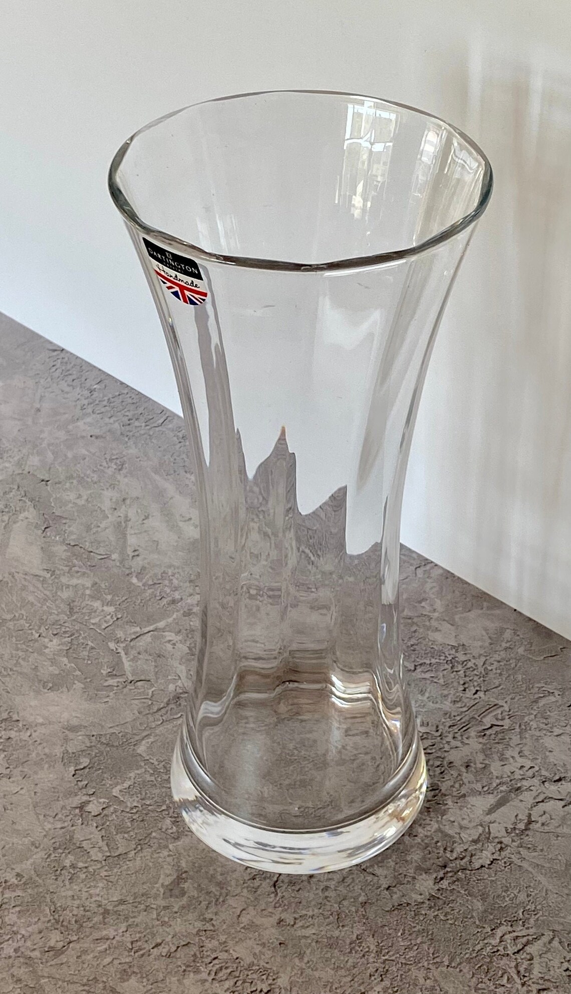 Dartington Fine Quality Crystal Vase 26cm x 11.5cm Etsy