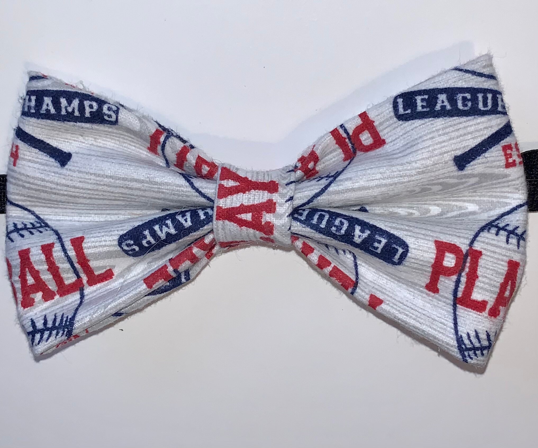 Handmade Baseball Themed Bow Tie Play Ball Baseball Bow Tie Etsy