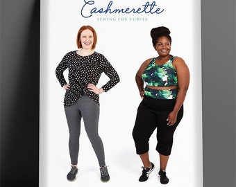 Cashmerette belmont leggings plus size sewing patterns for curves, paper pattern