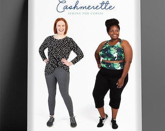 Cashmerette belmont leggings plus size sewing patterns for curves, paper pattern