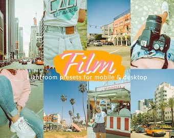 Retro Film Lightroom Presets, 70s Disposable Camera Preset, 60s Cinematic Photo Filter, Analog Polaroid edits, Fuji Preset, 80s Kodak Preset