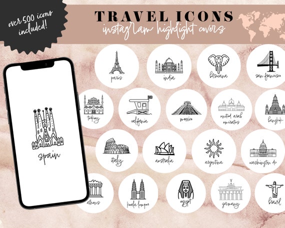 Cute Instagram Stickers for Your Travel Stories (23 Sets)