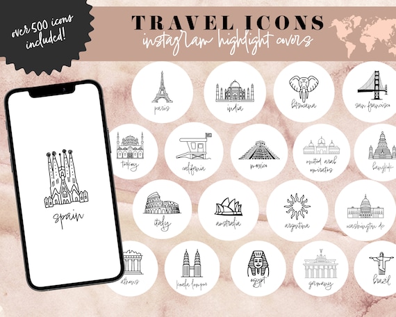 Cute Instagram Stickers for Your Travel Stories (23 Sets)