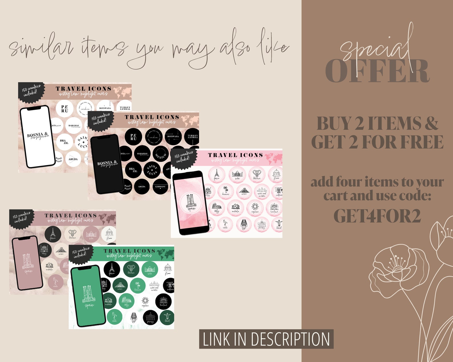 Travel Instagram Highlight Covers, Design Highlight City Names, Travel ...