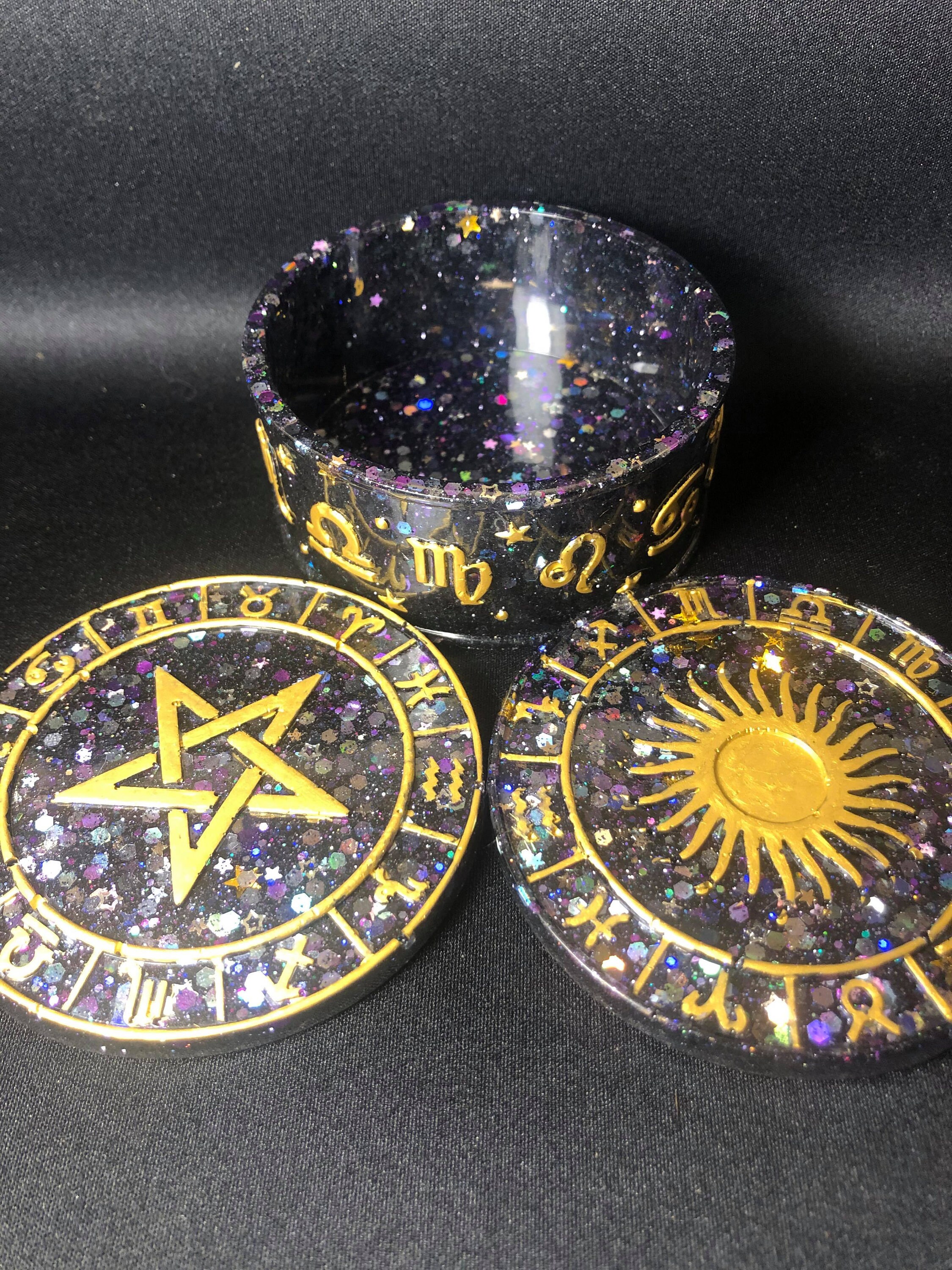 Zodiac Trinket Box Double Lid Etsy