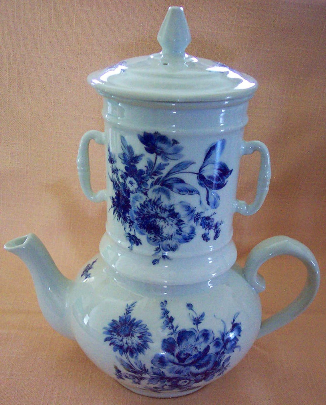 Apilco French Porcelain 4piece Tea Pot Etsy