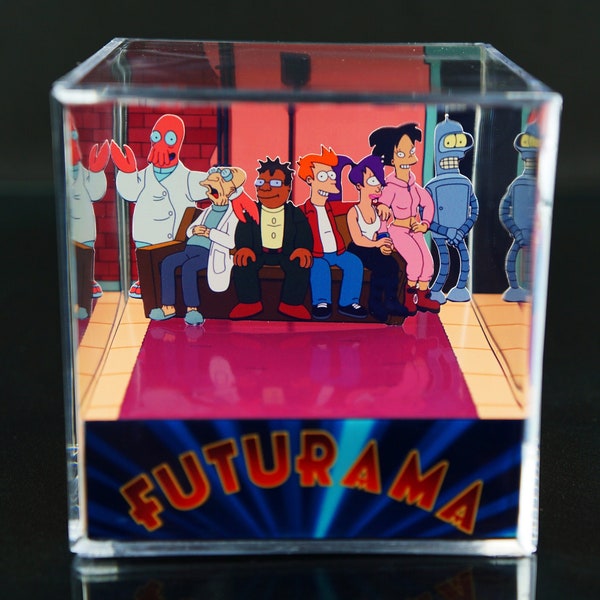 Futurama Display Cube - Fan Art VSYNCART 3D art box