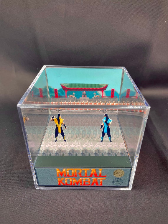 Mortal Kombat inspired shadow cube - MK 1992 scorpion vs sub zero