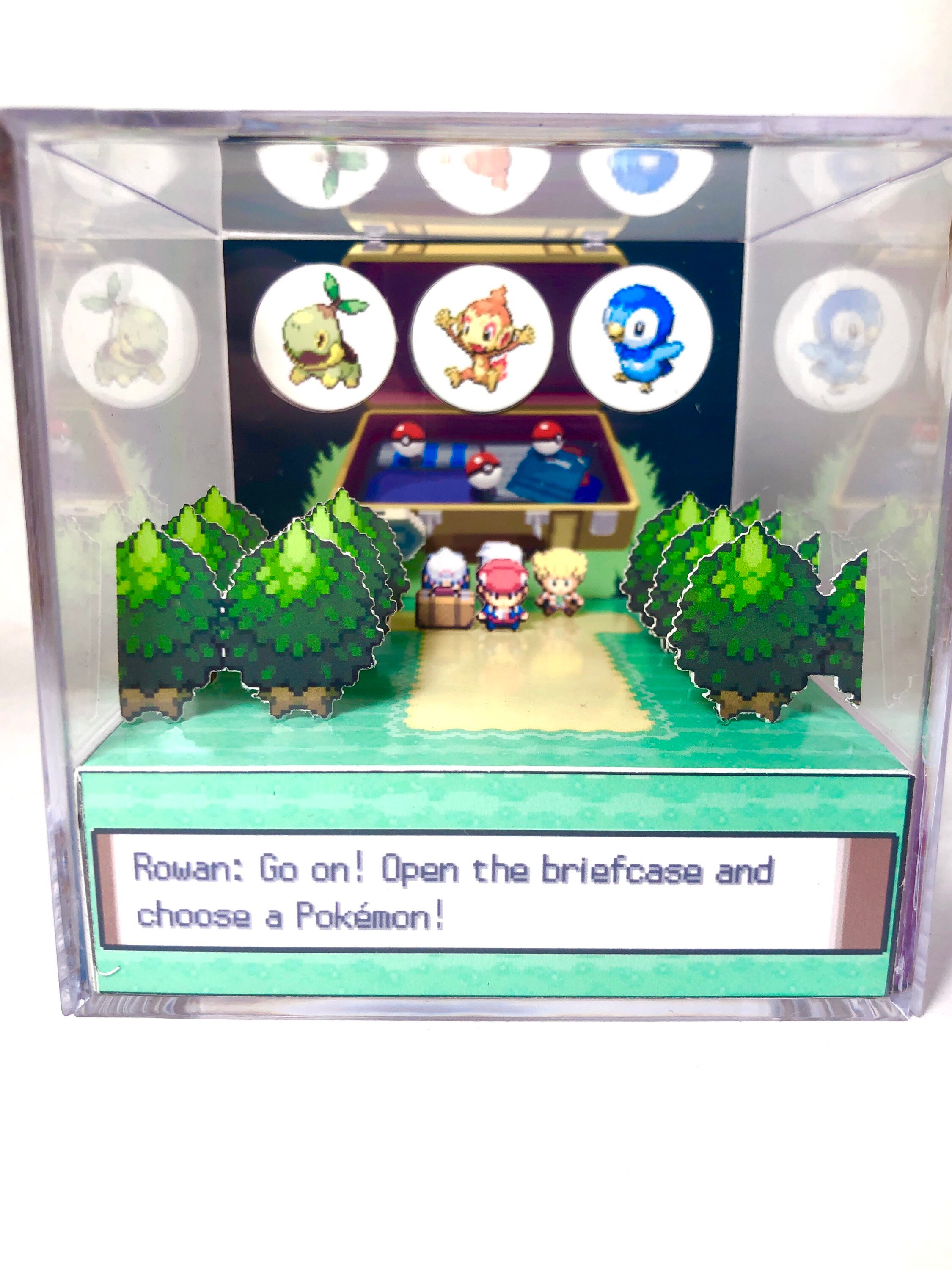 Diamond & pearl / Platinum Intro VSYNCART Pokémon 3D art box Etsy