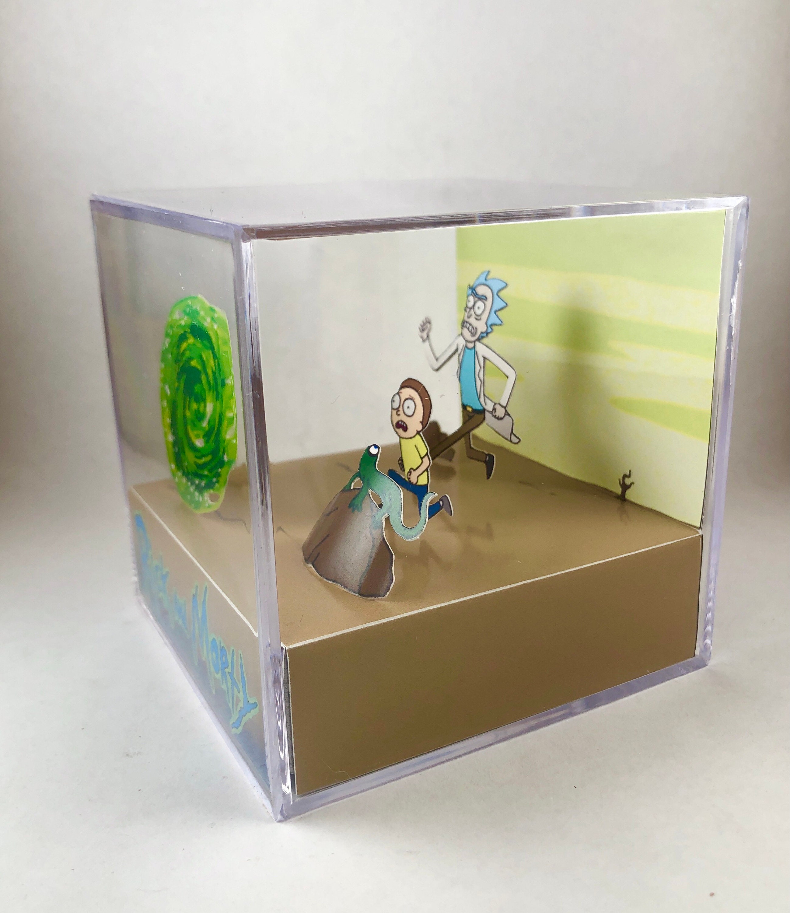 Rick And Morty (Portal) 1Framed 20x25cm 3D Lenticular Print main image 1