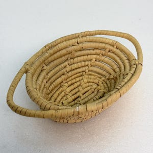 Vintage Coiled Small Basket for Doll