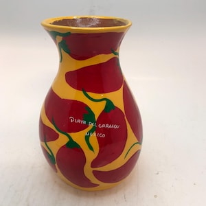 Vintage Playa Del Carmen Souvenir Vase