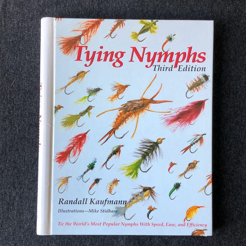 Vintage Tying Nymphs By Randall Kaufmann 2003 Hard Cover Spiral Bound