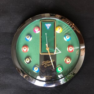 Vintage Billiards Clock