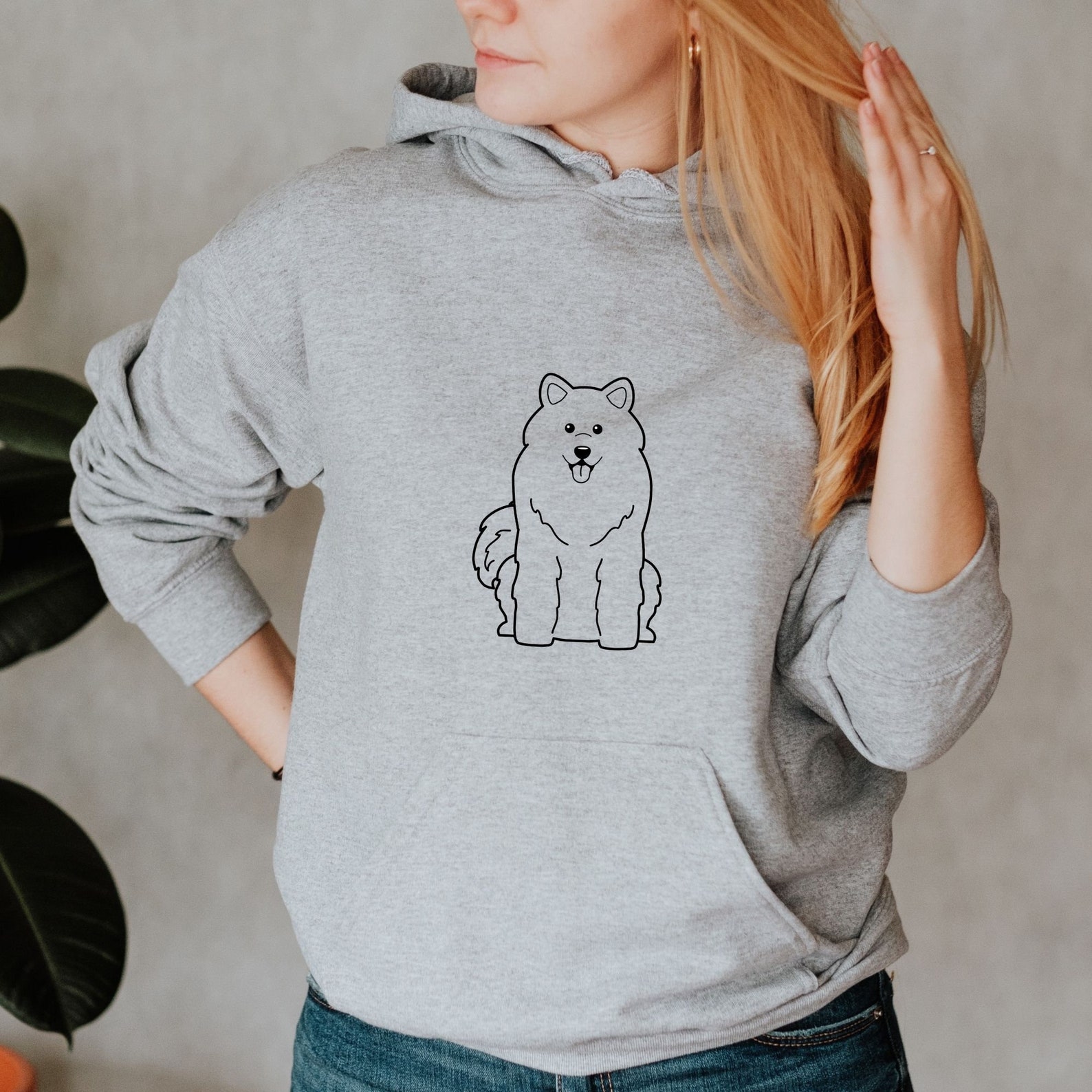 Samoyed Hoodie Samoyed Sweatshirt Samoyed Dog Pullover Dog Etsy