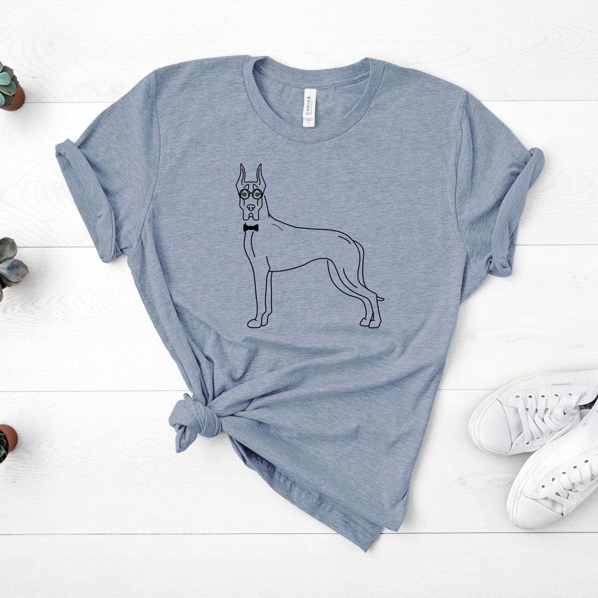 Nerdy Great Dane Shirt Great Dane TShirt Dog TShirt Great Etsy