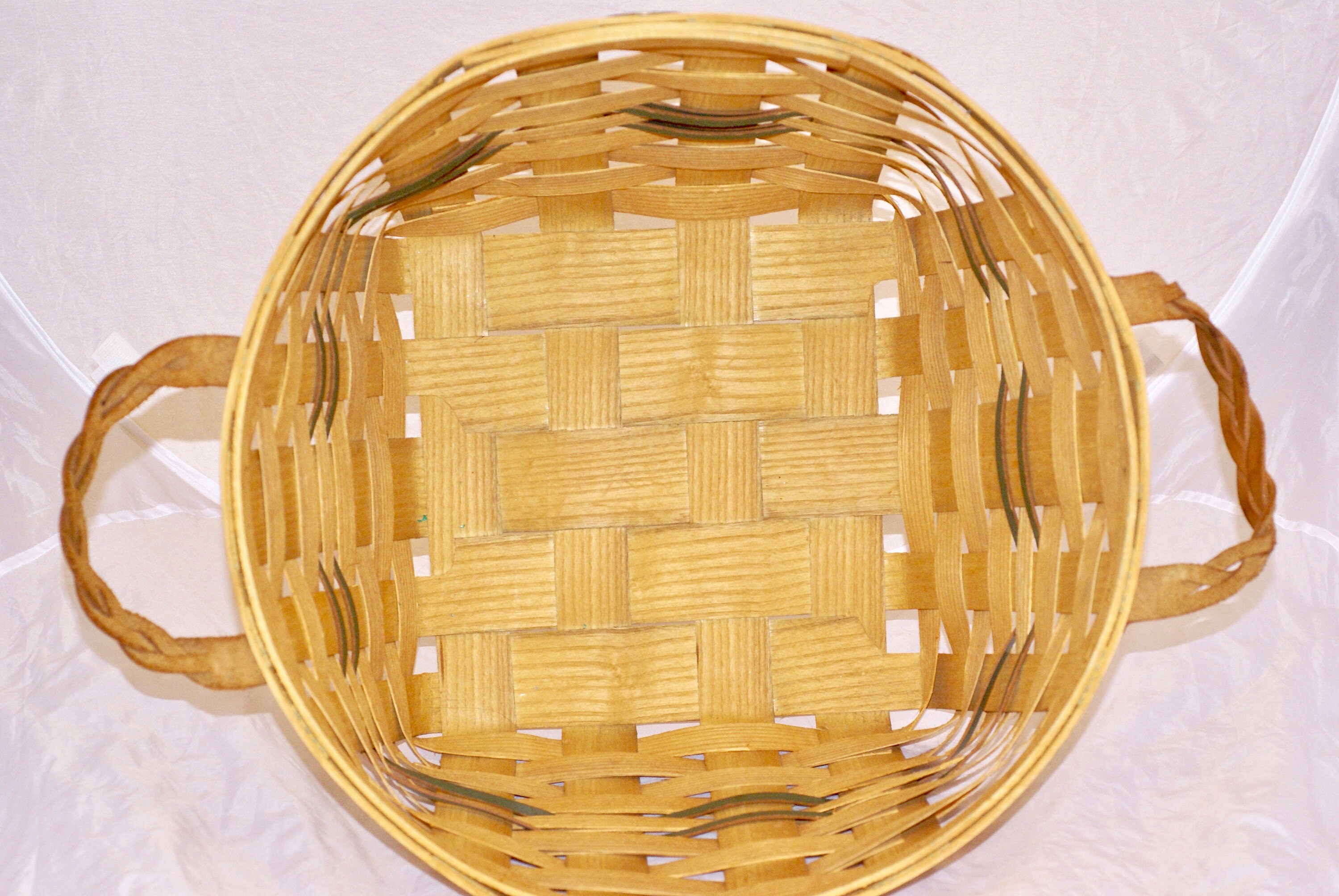 Hand Made Basket by Peterboro With Lid Etsy UK