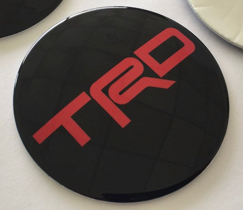 Set of 4x Metal stickers car wheel center cap sticker TRD Etsy