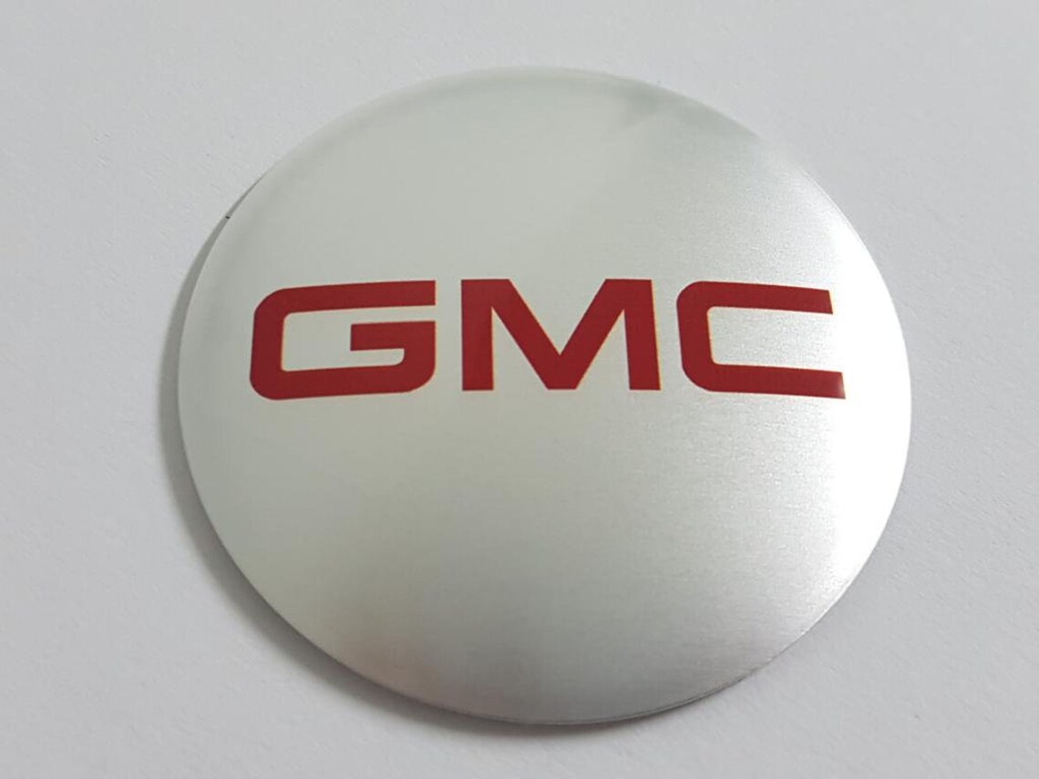 Set of 4x Metal stickers car wheel center cap sticker GMC 2 Etsy