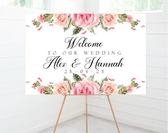 Personalised Foam Board Printing Welcome Sign Board Party Sign Baby Shower Custom Design or Preset Design A1 A2 A3 Design Your Own