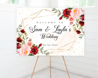 Personalised Foam Board Printing Welcome Sign Board Party Sign Baby Shower Custom Design or Preset Design A1 A2 A3 Design Your Own