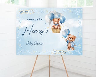 Personalised Foam Board Printing Welcome Sign Board Party Sign Baby Shower Baby Boy Custom Design or Preset Design A1 A2 A3 Design Your Own