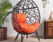 Borman Wicker Teardrop Swing Chair