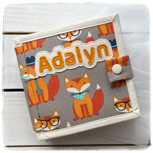 Personalized Felt Quiet Book: Montessori Soft Toy for Toddlers