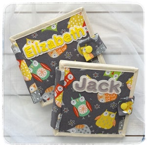 Quiet baby book. Soft kids book. Handmade gift. Personalized travel book.