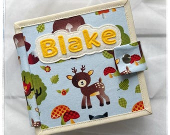 Libro tranquilo Montessori: Libro de actividades de fieltro personalizado para niños pequeños