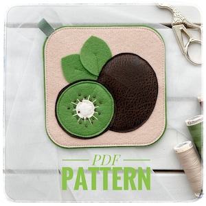 Kiwi quiet pattern PDF. One page for felt book.