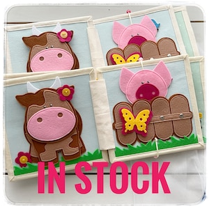 Farm Felt Quiet Book: Montessori Busy Book for Toddlers