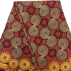 African print fabric, gold glitter Ankara fabric, Circles print, 6 yards African fabric, face mask fabric, salmon color print cotton fabric
