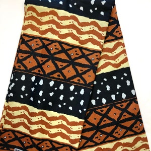African print fabric, Mudcloth print fabric, Tribal print fabric, stripe fabric, African fabric by the yard, Ankara